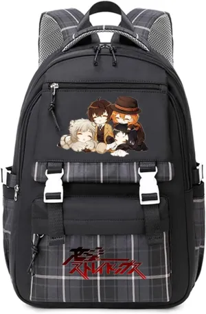 ISaikoy Anime Bungo Stray Dogs Backpack Student Daypack Bookbag Daypack School Bag 12