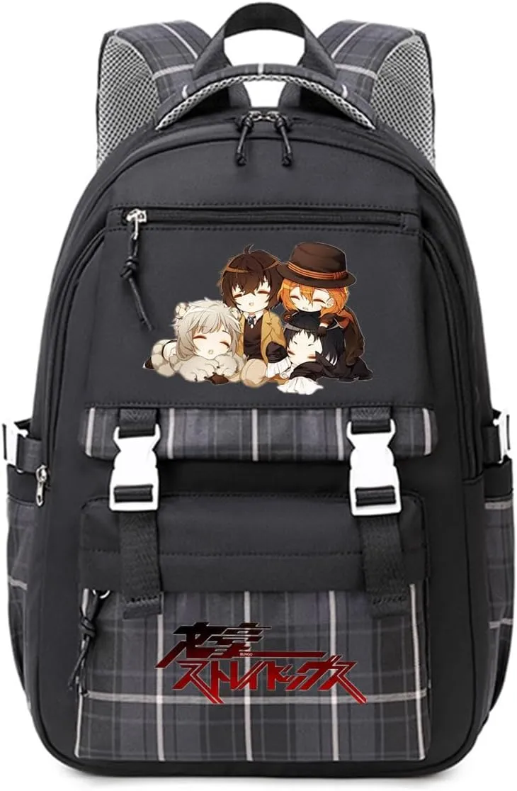 ISaikoy Anime Bungo Stray Dogs Backpack Student Daypack Bookbag Daypack School Bag 12