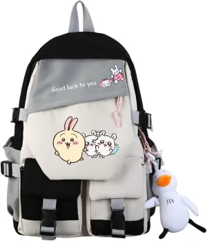 ISaikoy Anime Chiikawa Backpack Hachiware Bookbag Daypack Satchel School Bag Shoulder Bag 23