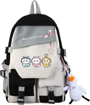 ISaikoy Anime Chiikawa Backpack Hachiware Bookbag Daypack Satchel School Bag Shoulder Bag 24