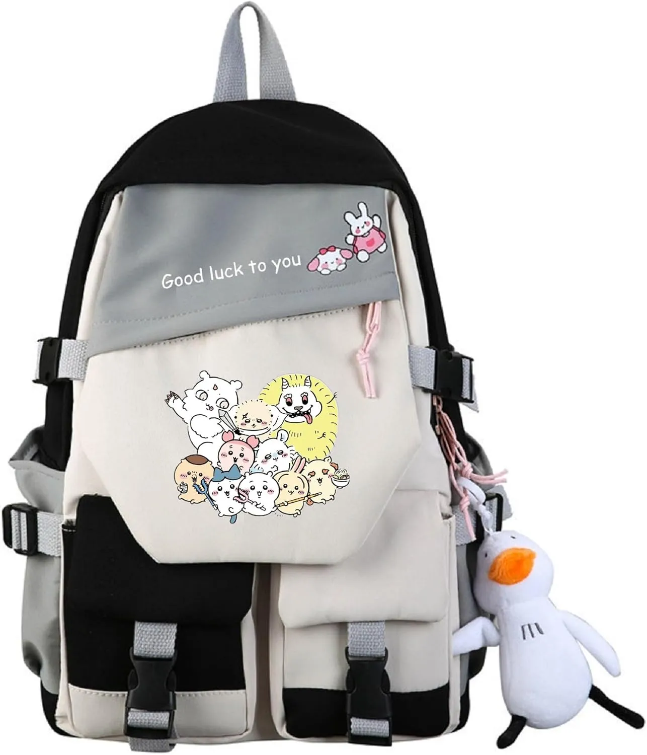 ISaikoy Anime Chiikawa Backpack Hachiware Bookbag Daypack Satchel School Bag Shoulder Bag 25