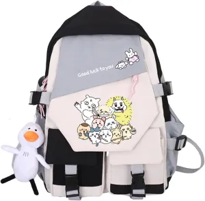 ISaikoy Anime Chiikawa Backpack Hachiware Bookbag Satchel Laptop Bag Daypack School Bag Shoulder Bag 23