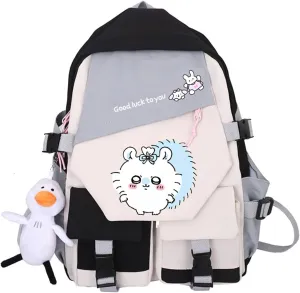 ISaikoy Anime Chiikawa Backpack Hachiware Bookbag Satchel Laptop Bag Daypack School Bag Shoulder Bag 24
