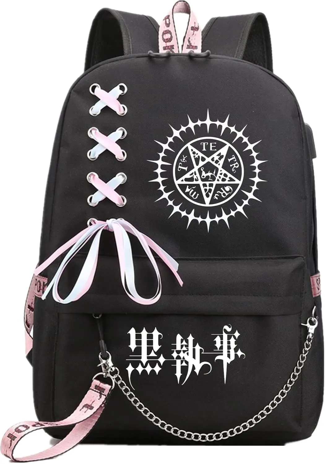 ISaikoy Anime Ciel Phantomhive Backpack Sebastian Bookbag Daypack School Bag Shoulder Bag Style c11