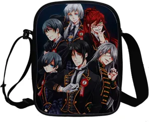 ISaikoy Anime Ciel Phantomhive Cross body Bag Sebastian Handbag Satchel Shoulder Bag Sling Bag B10
