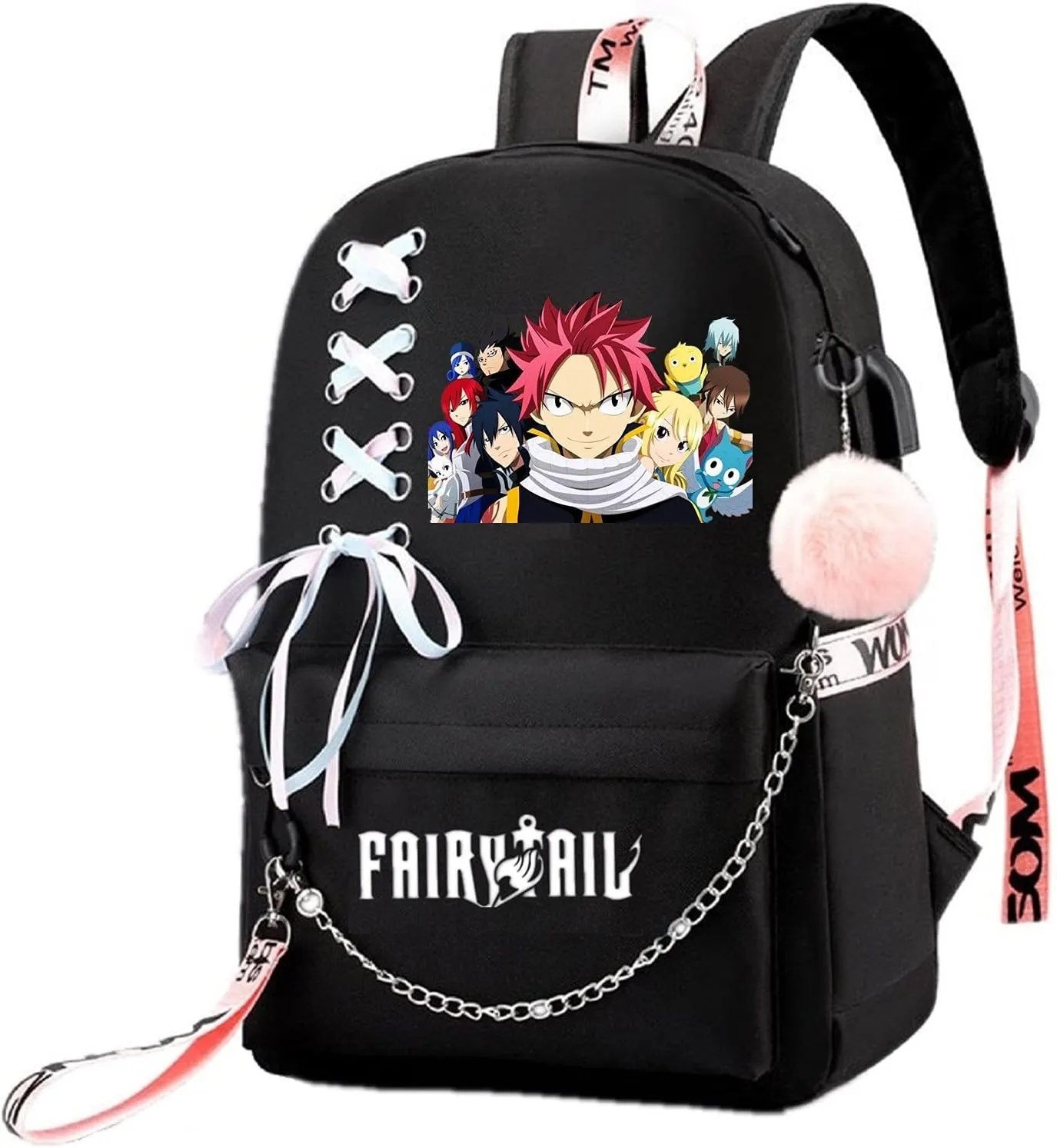 ISaikoy Anime Fairy Tail Backpack Bookbag Daypack School Bag Satchel Shoulder Bag
