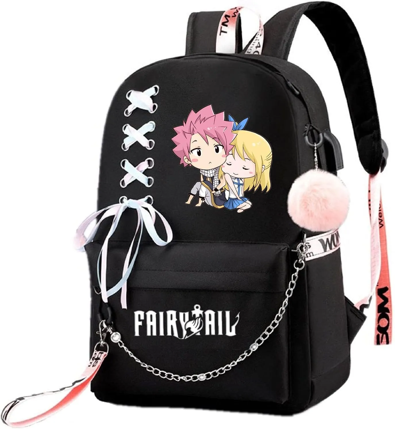 ISaikoy Anime Fairy Tail Backpack Bookbag Daypack School Bag Satchel Shoulder Bag