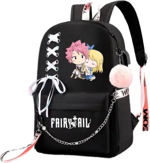 ISaikoy Anime Fairy Tail Backpack Bookbag Daypack School Bag Satchel Shoulder Bag
