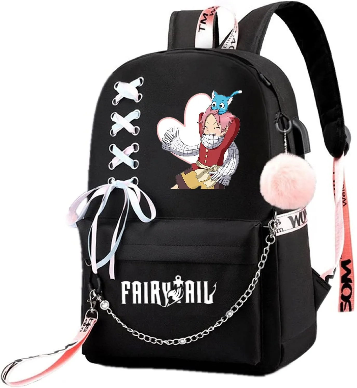 ISaikoy Anime Fairy Tail Backpack Bookbag Daypack School Bag Satchel Shoulder Bag