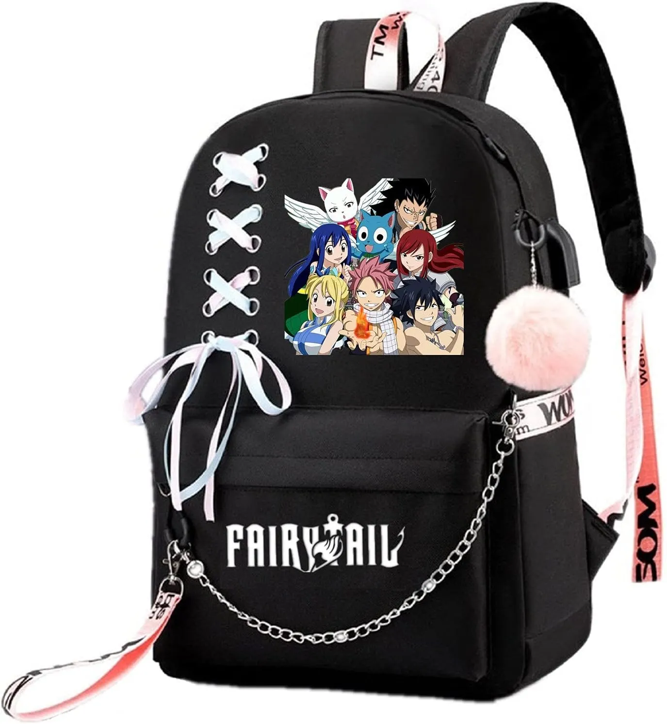 ISaikoy Anime Fairy Tail Backpack Bookbag Daypack School Bag Satchel Shoulder Bag