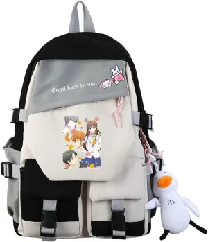 ISaikoy Anime Fruit Basket Backpack Kyo Soma Tohru Yuki Bookbag Daypack School Bag Shoulder Bag 12