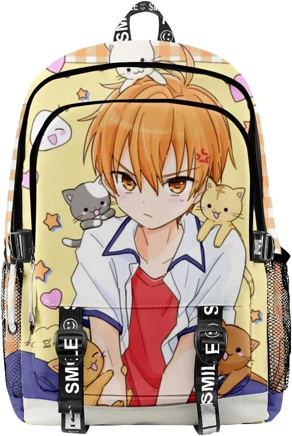 ISaikoy Anime Fruit Basket Backpack Kyo Soma Tohru Yuki Daypack Laptop Bag 3D Printing School Bag Bookbag 4