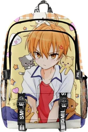 ISaikoy Anime Fruit Basket Backpack Kyo Soma Tohru Yuki Daypack Laptop Bag 3D Printing School Bag Bookbag 4