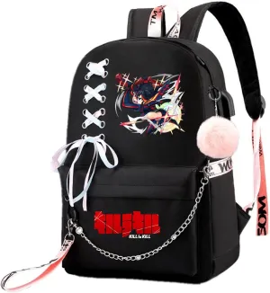 ISaikoy Anime Kill la Kill Backpack Ryuko Matoi Shoulder Bag Bookbag Student School Bag Daypack Satchel A13