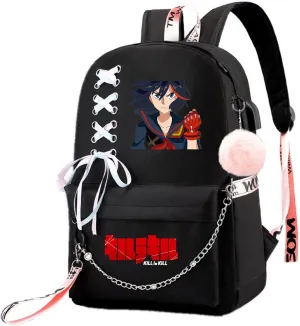 ISaikoy Anime Kill la Kill Backpack Ryuko Matoi Shoulder Bag Bookbag Student School Bag Daypack Satchel A3