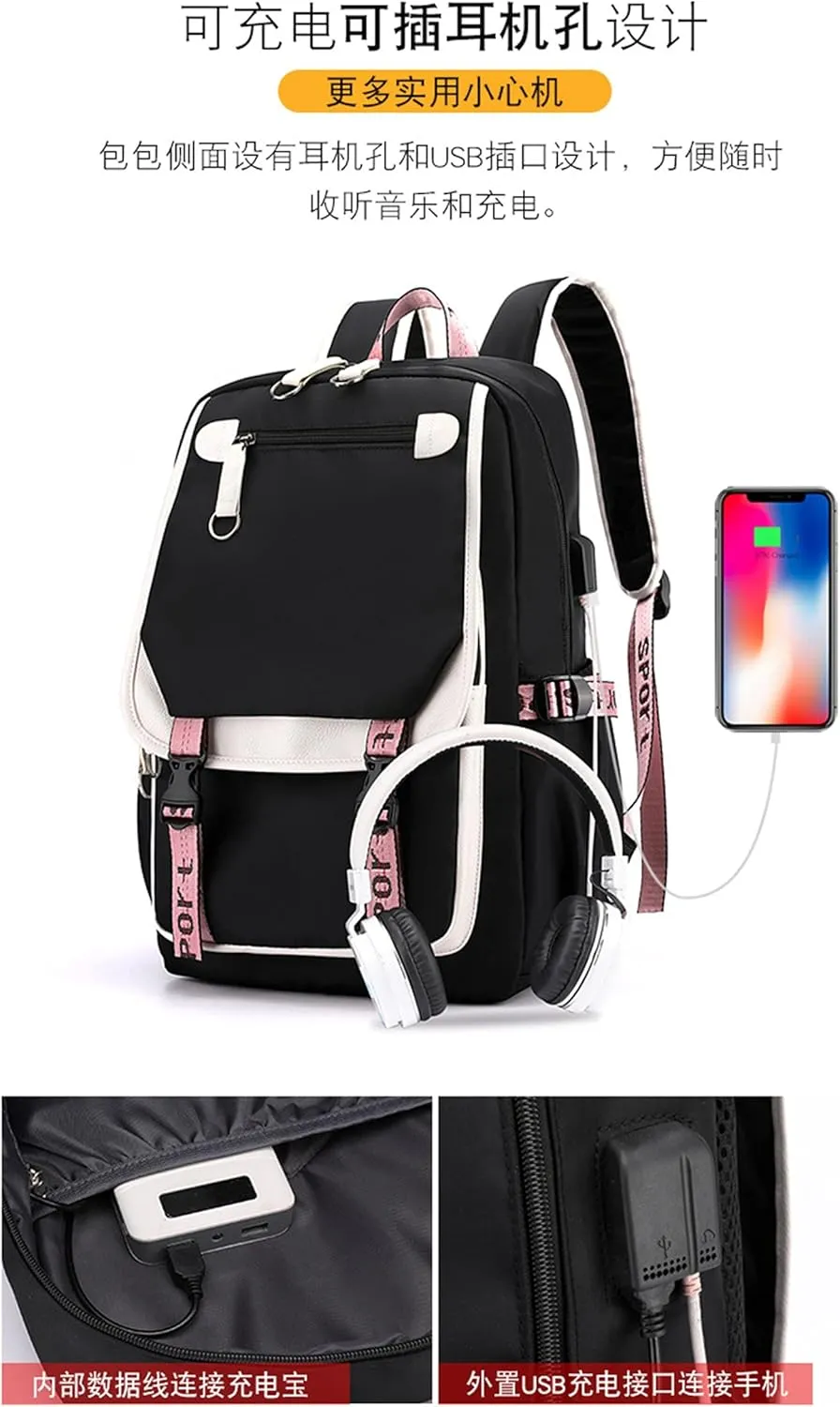 ISaikoy Anime Komi can't communicate Backpack Shoulder Bag Bookbag Student School Bag Daypack Satchel B14