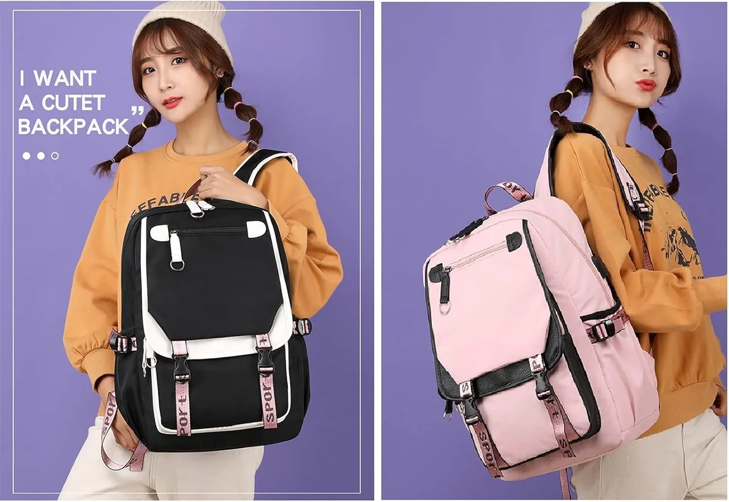 ISaikoy Anime Komi can't communicate Backpack Shoulder Bag Bookbag Student School Bag Daypack Satchel B14