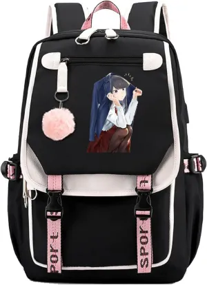 ISaikoy Anime Komi can't communicate Backpack Shoulder Bag Bookbag Student School Bag Daypack Satchel B14