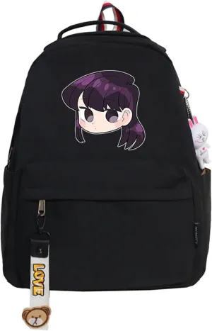 ISaikoy Anime Komi can't communicate Backpack Shoulder Bag Bookbag Student School Bag Daypack Satchel J5
