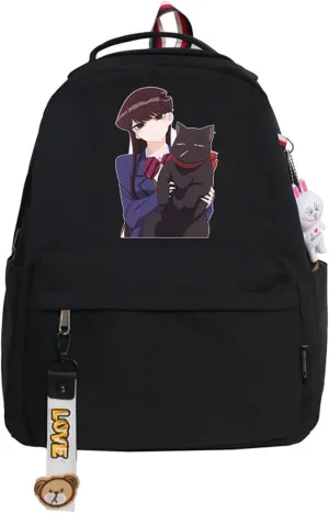 ISaikoy Anime Komi can't communicate Backpack Shoulder Bag Bookbag Student School Bag Daypack Satchel L1