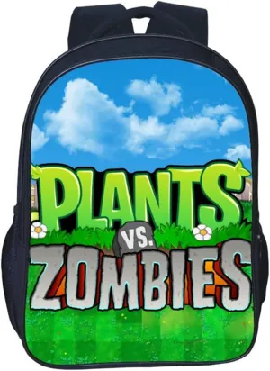 ISaikoy Anime Plants vs. Zombies Backpack Bookbag School Bag Shoulder Bag Messenger Bag Daypack Color B13
