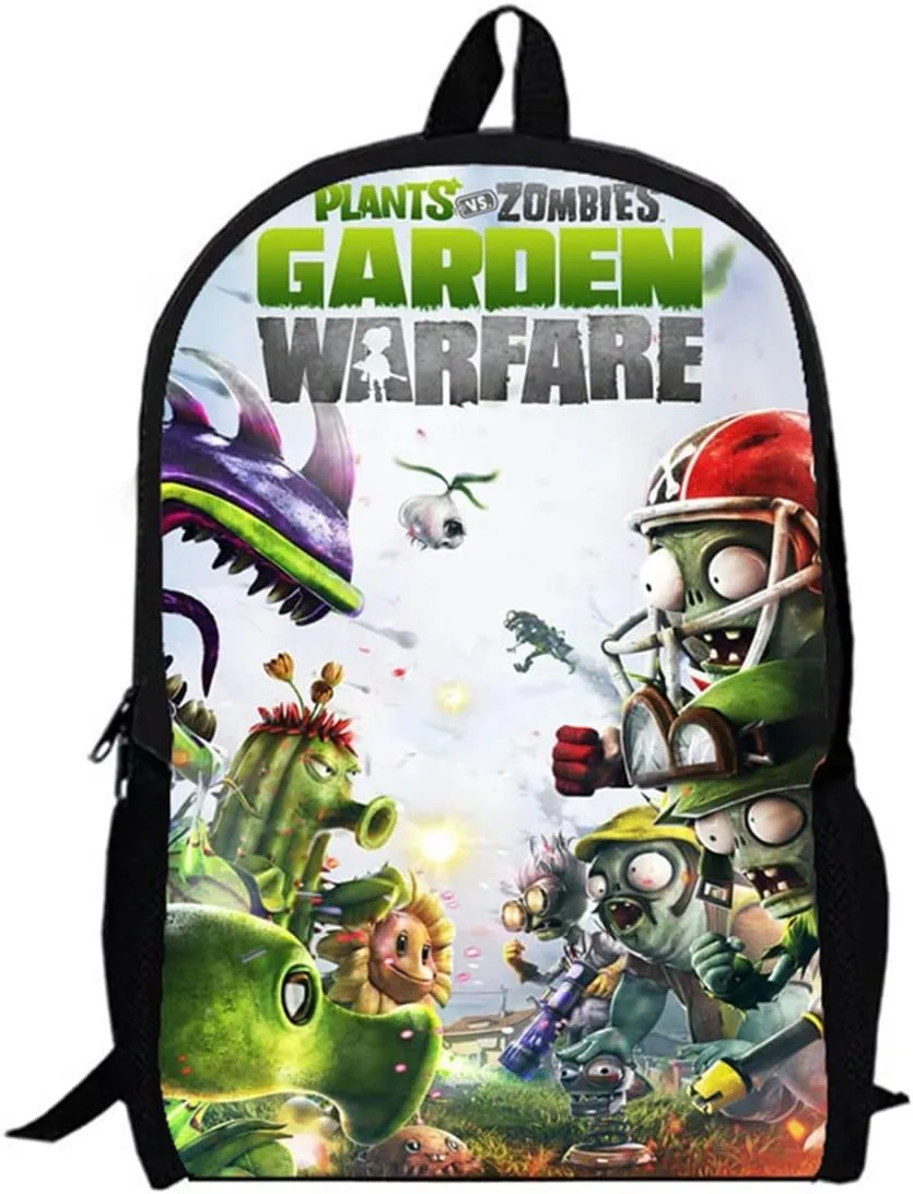 ISaikoy Anime Plants vs. Zombies Backpack Bookbag School Bag Shoulder Bag Messenger Bag Daypack Color C20