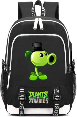 ISaikoy Anime Plants vs. Zombies Backpack Shoulder Bag Bookbag School Bag Daypack Color c10