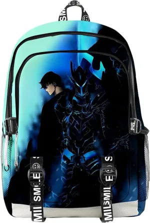 ISaikoy Anime Solo Leveling Backpack Daypack Laptop Bag 3D Printing School Bag Bookbag 1