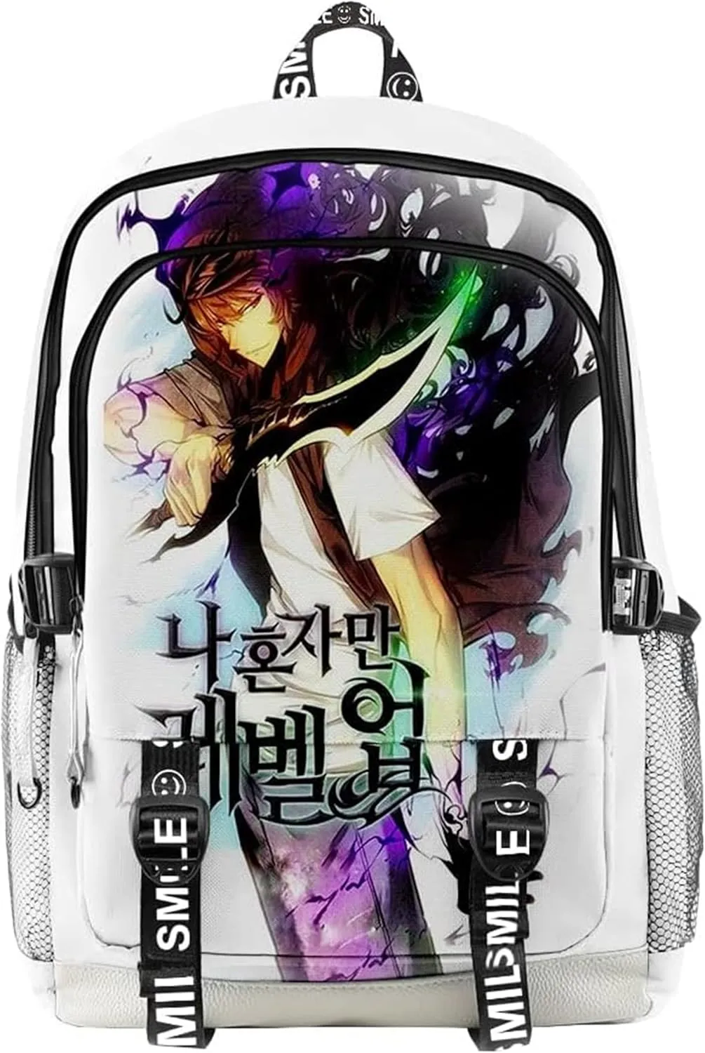 ISaikoy Anime Solo Leveling Backpack Daypack Laptop Bag 3D Printing School Bag Bookbag 2