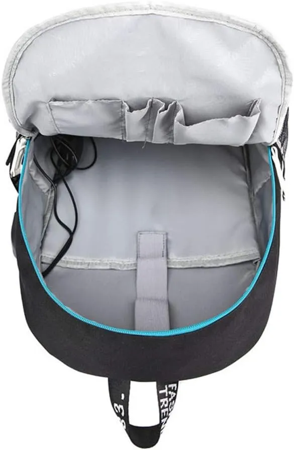 ISaikoy Anime Solo Leveling Backpack Daypack Laptop School Bag Bookbag with USB Charging Port 5