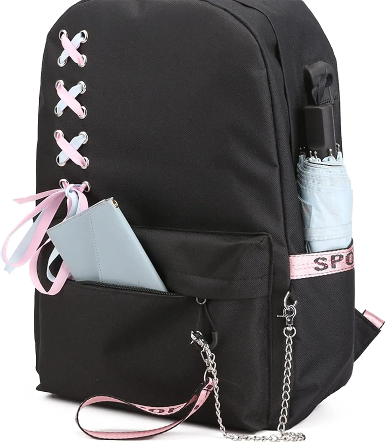 ISaikoy Anime Sword Art Online Backpack Satchel Bookbag Daypack School Bag Laptop Shoulder Bag