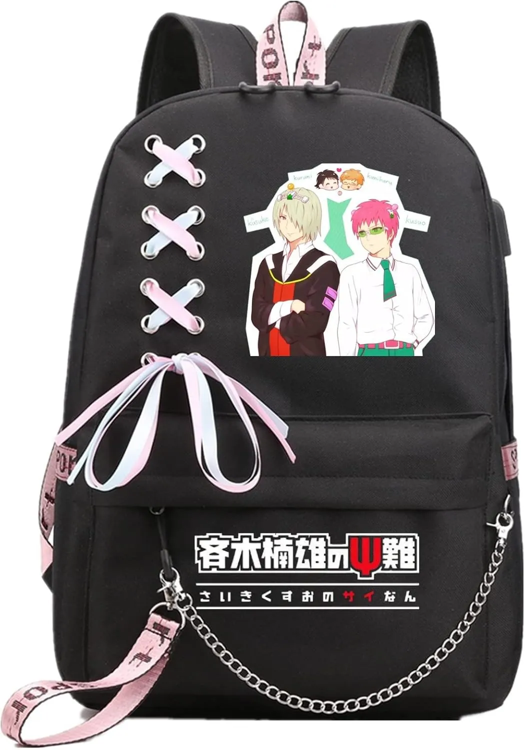 ISaikoy Anime The Disastrous Life Of Saiki K Backpack Shoulder Bag Bookbag School Bag 13