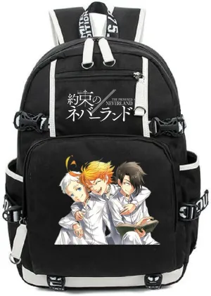ISaikoy Anime The Promised Neverland Backpack Bookbag Laptop Bag Shoulder Bag Daypack School Bag 11