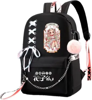 ISaikoy Anime Toilet Bound Hanako kun Backpack Satchel Bookbag Daypack School Bag Laptop Shoulder Bag