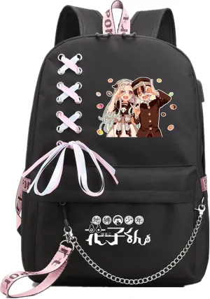 ISaikoy Anime Toilet-bound Hanako-kun Backpack Shoulder Bag Bookbag Student School Bag Daypack Satchel 10