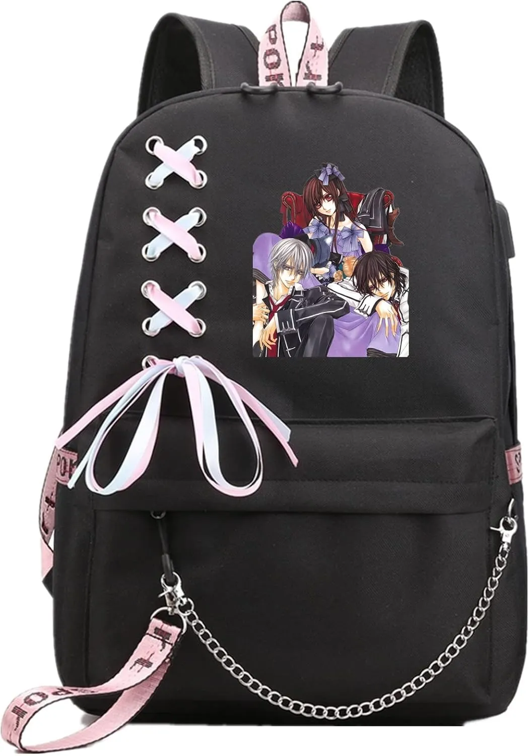 ISaikoy Anime Vampire Knight Backpack Shoulder Bag Bookbag Student School Bag Daypack Satchel 3