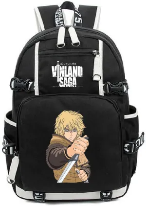 ISaikoy Anime VINLAND SAGA Backpack Rucksack Bookbag Student School Bag Daypack Satchel Handbag B2