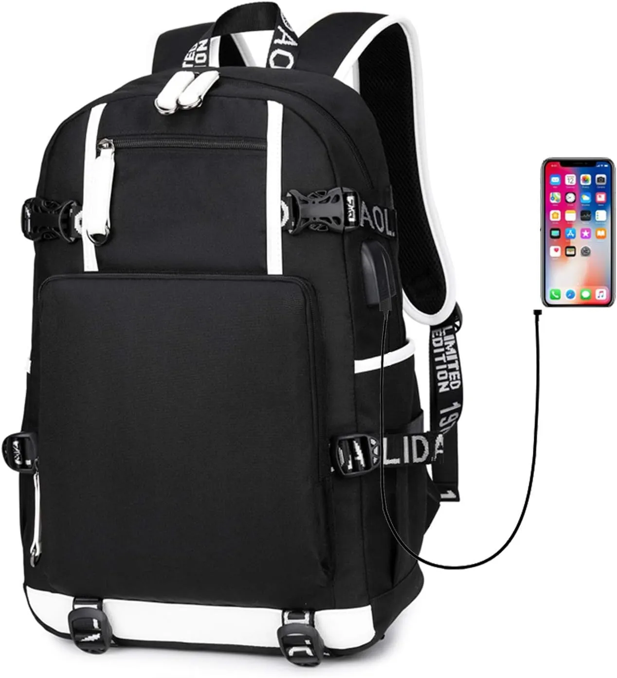 ISaikoy Anime VINLAND SAGA Backpack Rucksack Bookbag Student School Bag Daypack Satchel Handbag B2