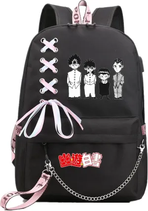 ISaikoy Anime Yu Yu Hakusho Backpack Shoulder Bag Bookbag Student School Bag Daypack Satchel 13