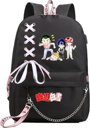 ISaikoy Anime Yu Yu Hakusho Backpack Shoulder Bag Bookbag Student School Bag Daypack Satchel 14