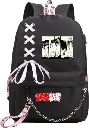 ISaikoy Anime Yu Yu Hakusho Backpack Shoulder Bag Bookbag Student School Bag Daypack Satchel 1