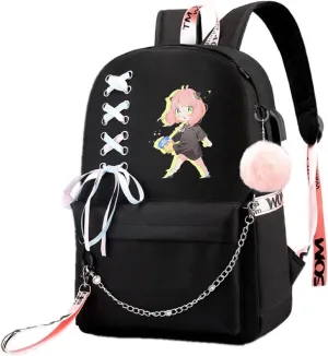 ISaikoy Cute Canvas Casual Backpack Shoulder Bag Bookbag School Bag Daypack Color12