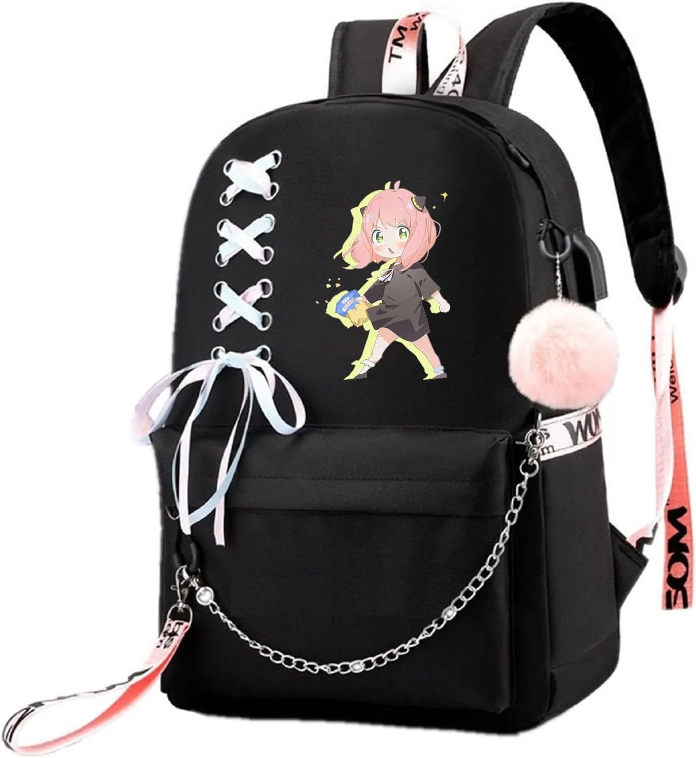 ISaikoy Cute Canvas Casual Backpack Shoulder Bag Bookbag School Bag Daypack Color12
