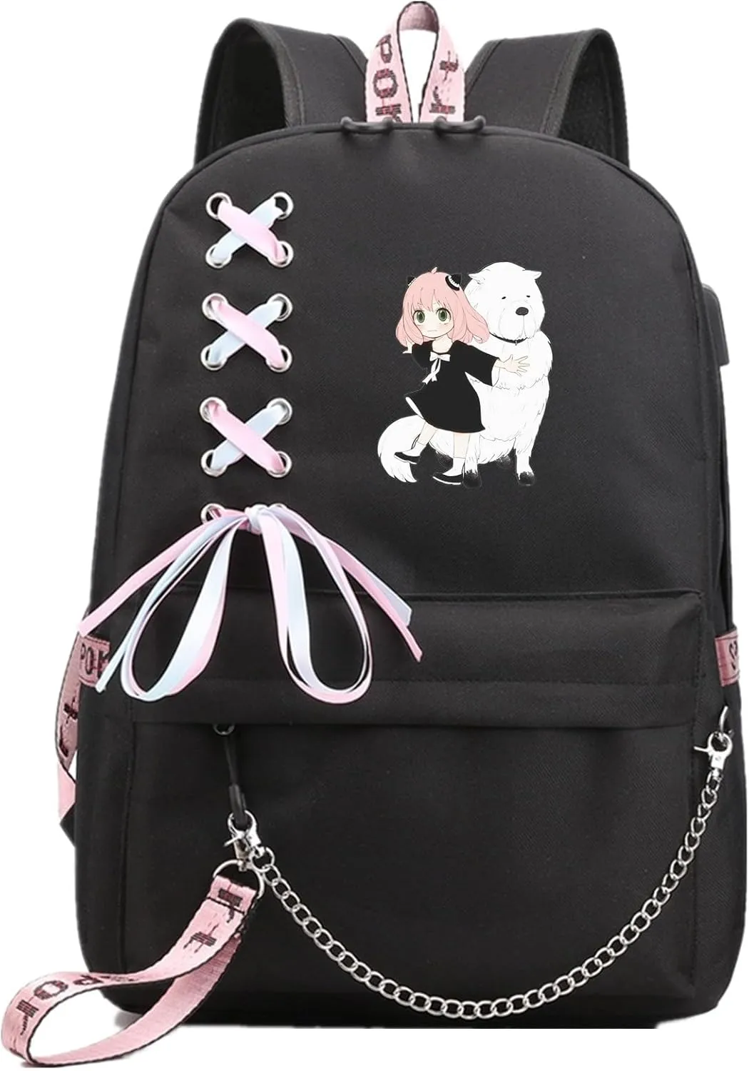 ISaikoy Cute Canvas Casual Backpack Shoulder Bag Bookbag School Bag Daypack Color15