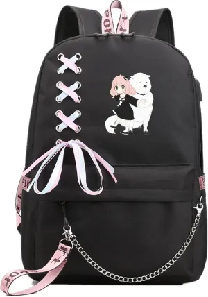 ISaikoy Cute Canvas Casual Backpack Shoulder Bag Bookbag School Bag Daypack Color15