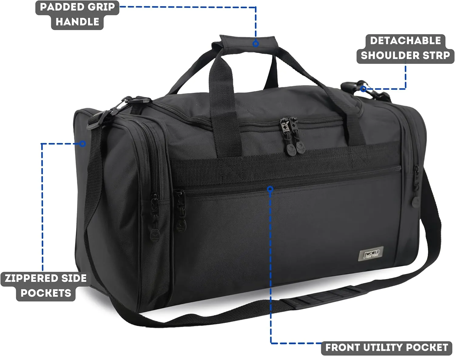 J World New York 18 Inch Copper Duffel Bag