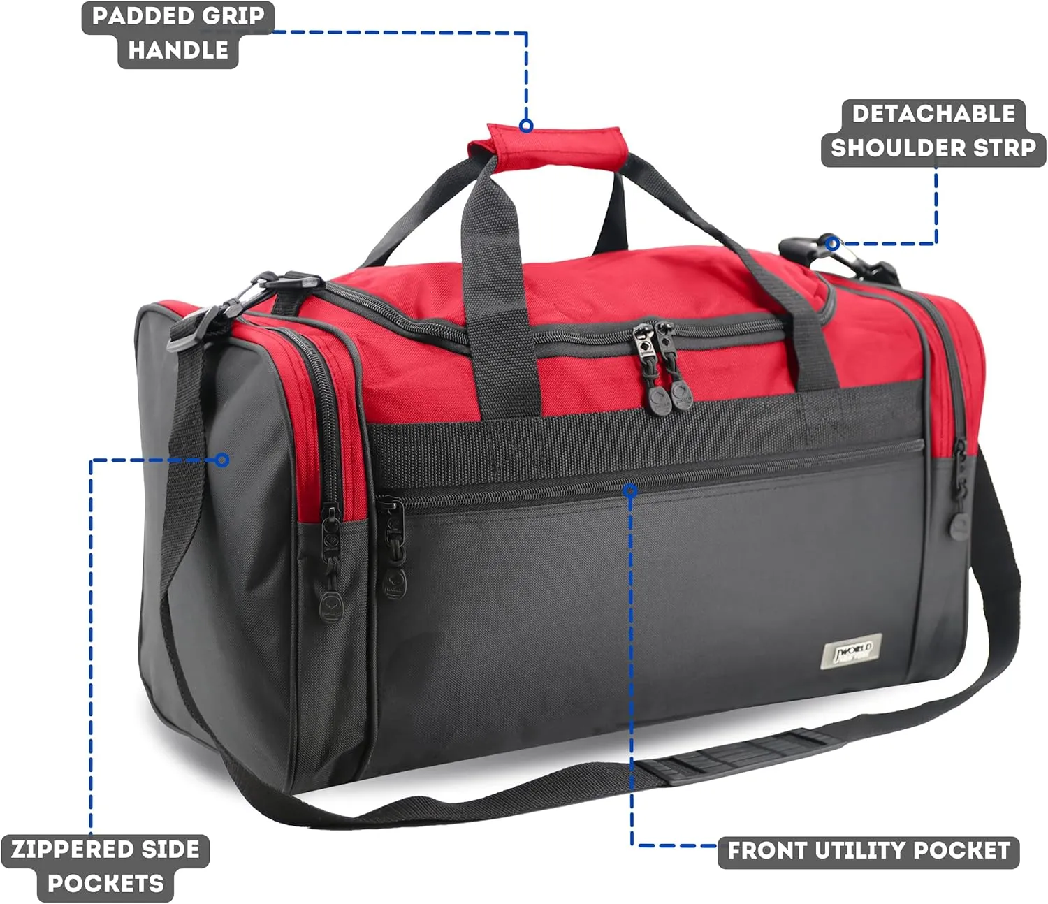 J World New York 24 Inch Copper Duffel Bag