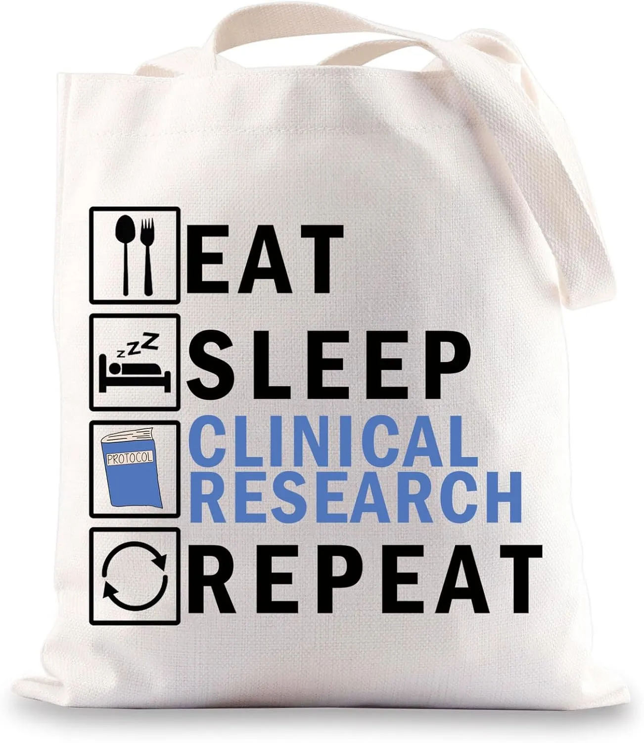 JNIAP Clinical Research Tote Bag Clinical Research Coordinator Gifts Clinical Research Nurse Assistant Gifts