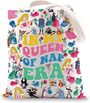 JNIAP Princess Tote Bag Magic Kingdom Gift Queen Of Naps Gift Princess Shoulder Bag