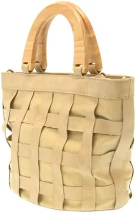 Joy Susan Women's Fashion Purse Cora Cage Wood Handle Hand Bag